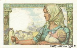 10 Francs MINEUR FRANCE  1942 F.08.04 XF