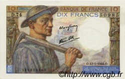 10 Francs MINEUR  FRANCE  1944 F.08.10