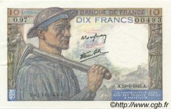 10 Francs MINEUR FRANCIA  1945 F.08.13 AU