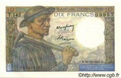10 Francs MINEUR FRANCE  1947 F.08.18 AU
