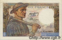 10 Francs MINEUR  FRANCE  1949 F.08.21