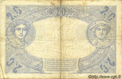20 Francs BLEU FRANKREICH  1913 F.10.03 S to SS
