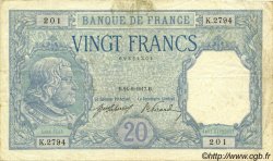 20 Francs BAYARD FRANCIA  1917 F.11.02 BB