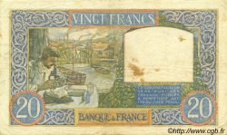 20 Francs TRAVAIL ET SCIENCE FRANCIA  1940 F.12.08 MBC