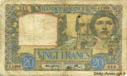 20 Francs TRAVAIL ET SCIENCE FRANCIA  1940 F.12.09 q.MB
