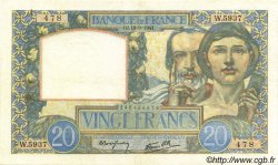 20 Francs TRAVAIL ET SCIENCE FRANCIA  1941 F.12.18 BB