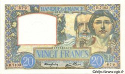 20 Francs TRAVAIL ET SCIENCE FRANKREICH  1942 F.12.21 fST