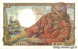 20 Francs PÊCHEUR FRANCIA  1943 F.13.07 EBC+