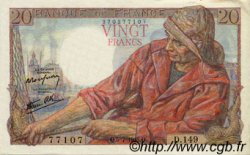 20 Francs PÊCHEUR FRANCIA  1945 F.13.10 EBC
