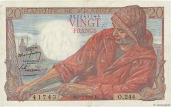 20 Francs PÊCHEUR FRANKREICH  1950 F.13.17 VZ