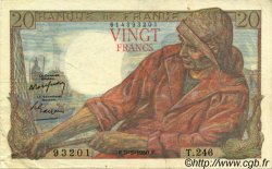 20 Francs PÊCHEUR FRANCE  1950 F.13.17 XF
