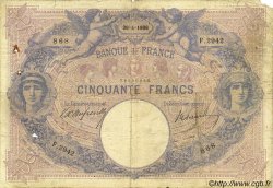 50 Francs BLEU ET ROSE FRANKREICH  1906 F.14.18 SGE