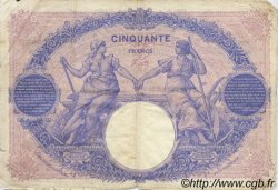 50 Francs BLEU ET ROSE FRANCE  1911 F.14.24 F
