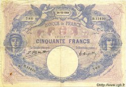 50 Francs BLEU ET ROSE FRANCIA  1924 F.14.37 BB