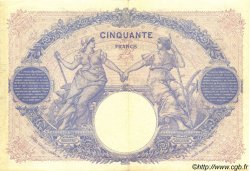 50 Francs BLEU ET ROSE FRANKREICH  1927 F.14.40 fVZ