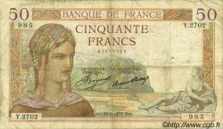 50 Francs CÉRÈS FRANCE  1935 F.17.15