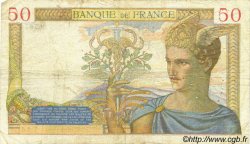 50 Francs CÉRÈS modifié FRANCIA  1938 F.18.10 q.MB