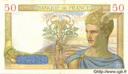 50 Francs CÉRÈS modifié FRANCIA  1939 F.18.23 EBC