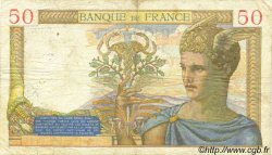 50 Francs CÉRÈS modifié FRANKREICH  1939 F.18.31 S