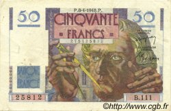50 Francs LE VERRIER FRANKREICH  1948 F.20.10 SS