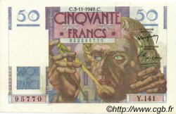 50 Francs LE VERRIER Fauté FRANCIA  1949 F.20.13 SPL