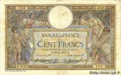 100 Francs LUC OLIVIER MERSON sans LOM FRANKREICH  1917 F.23.09a SS