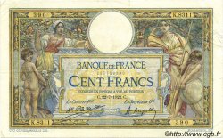 100 Francs LUC OLIVIER MERSON sans LOM FRANCE  1922 F.23.15 VF