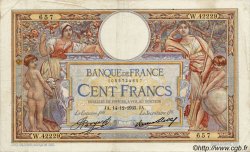 100 Francs LUC OLIVIER MERSON grands cartouches FRANCIA  1923 F.24 BB