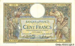 100 Francs LUC OLIVIER MERSON grands cartouches FRANKREICH  1924 F.24.02 fVZ
