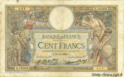 100 Francs LUC OLIVIER MERSON grands cartouches FRANCIA  1926 F.24.05 RC+
