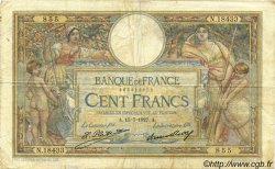 100 Francs LUC OLIVIER MERSON grands cartouches FRANCIA  1927 F.24.06 BC
