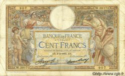 100 Francs LUC OLIVIER MERSON grands cartouches FRANCIA  1933 F.24.12 B a MB