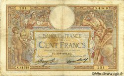 100 Francs LUC OLIVIER MERSON grands cartouches FRANCE  1933 F.24.12 VG
