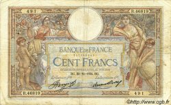 100 Francs LUC OLIVIER MERSON grands cartouches FRANCIA  1934 F.24.13 B