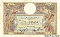 100 Francs LUC OLIVIER MERSON type modifié FRANKREICH  1937 F.25.04 S