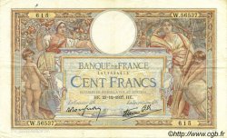 100 Francs LUC OLIVIER MERSON type modifié FRANCIA  1937 F.25.06 BB