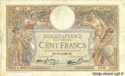 100 Francs LUC OLIVIER MERSON type modifié FRANCE  1938 F.25.28 F