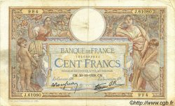 100 Francs LUC OLIVIER MERSON type modifié FRANCE  1938 F.25.32 F+