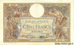 100 Francs LUC OLIVIER MERSON type modifié FRANCE  1939 F.25.43 VF