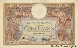 100 Francs LUC OLIVIER MERSON type modifié FRANKREICH  1939 F.25.44 VZ to fST