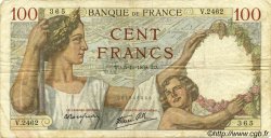 100 Francs SULLY FRANCE  1939 F.26.09 F+