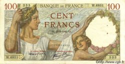 100 Francs SULLY FRANCIA  1940 F.26.21 MBC