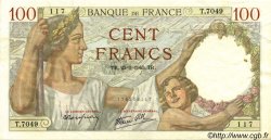 100 Francs SULLY FRANKREICH  1940 F.26.21 VZ