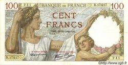 100 Francs SULLY FRANCE  1940 F.26.43 XF