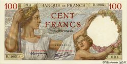 100 Francs SULLY FRANCIA  1941 F.26.48 q.FDC