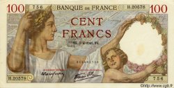 100 Francs SULLY FRANCE  1941 F.26.49