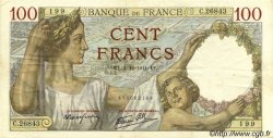 100 Francs SULLY FRANCE  1941 F.26.62 VF+