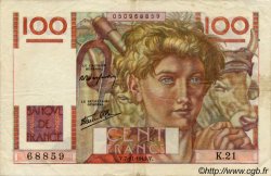 100 Francs JEUNE PAYSAN FRANKREICH  1945 F.28.01 SS