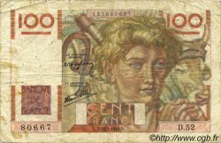100 Francs JEUNE PAYSAN FRANKREICH  1946 F.28.05 SGE