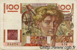100 Francs JEUNE PAYSAN FRANCIA  1946 F.28.07 BB